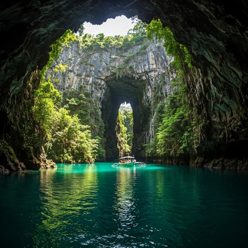 הנהר התת קרקעי בפורטו פרינססה